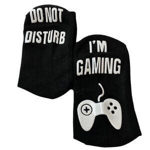 NEW Do Not Disturb I'm Gaming Black Socks